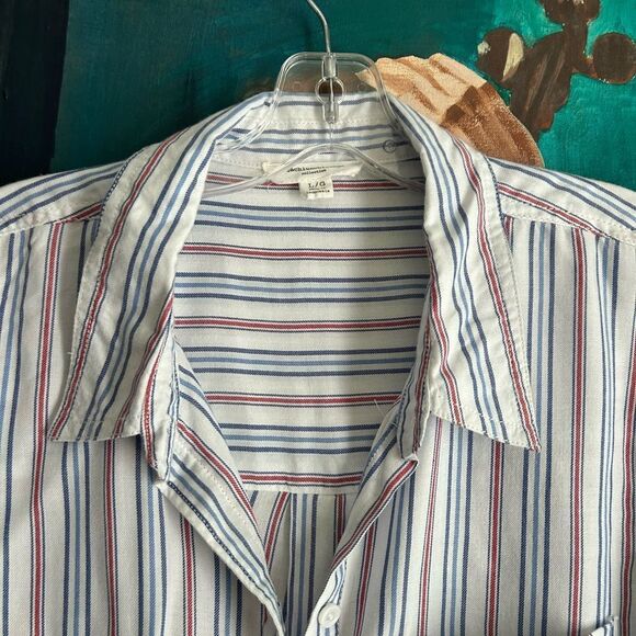 beachlunchlounge Multicolor Striped Blouse L - Picture 2 of 16